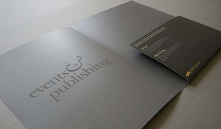 طراحی فولدر - پوشه تبلیغاتی شرکتی لوکس