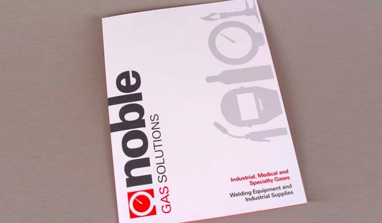 طراحی فولدر - پوشه ارائه راه حل برای شرکت Noble Gas