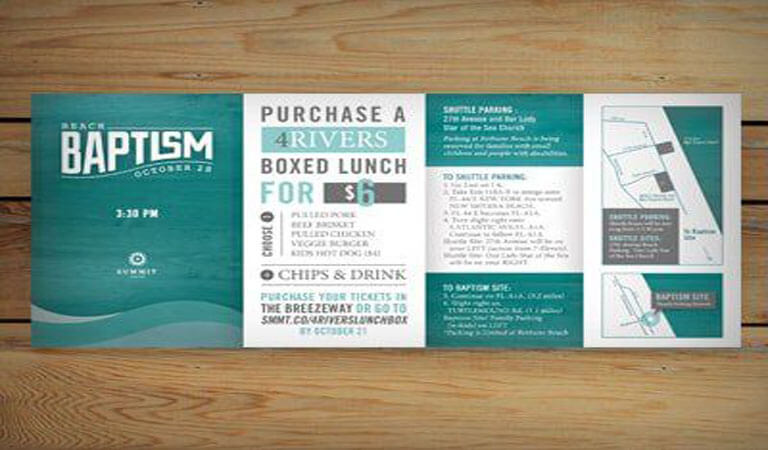 نمونه تراکت تبلیغاتی - یک الگوی رنگی را انتخاب کنید