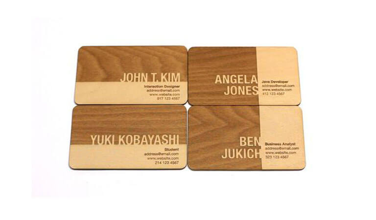 کارت ویزیت خاص - Engraved (حکاکی)