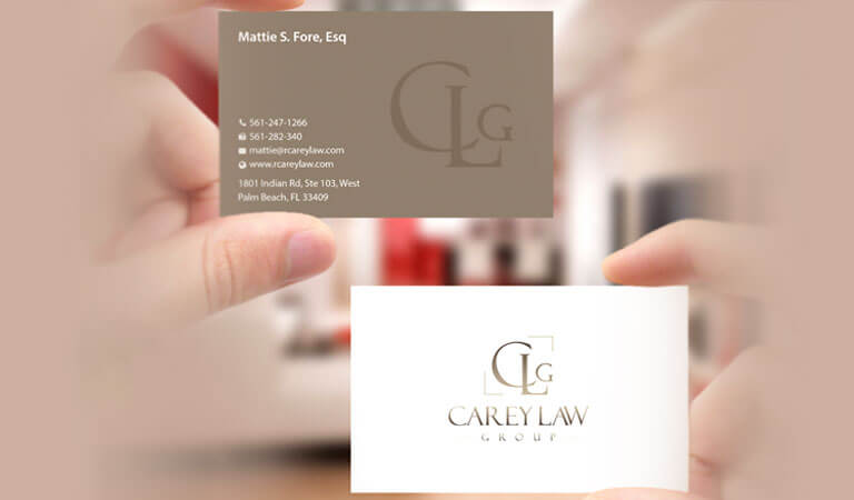 کارت ویزیت وکالت - از یک چیدمان تمیز و آراسته استفاده کنید