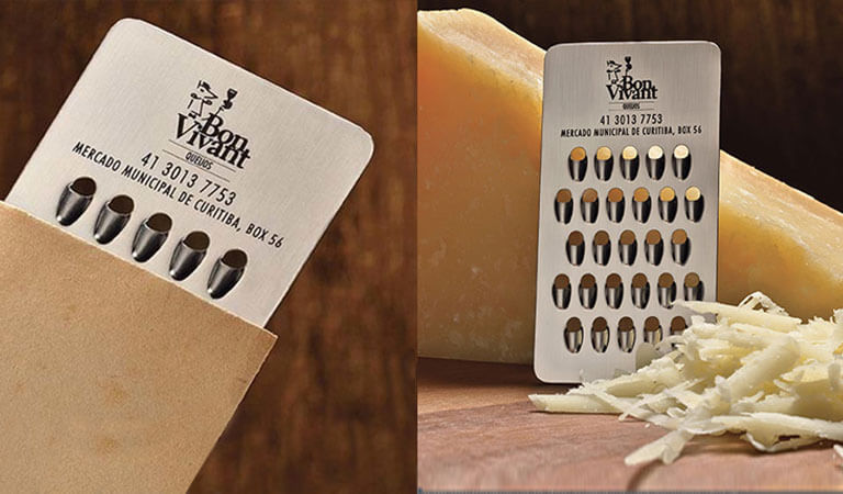 کارت ویزیت خاص - کارت‌های ویزیت پنیر رنده‌شده