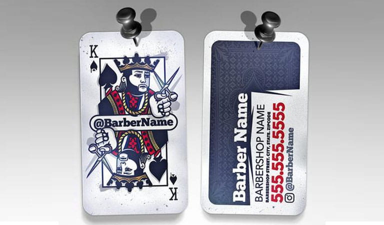 کارت ویزیت آرایشگاه مردانه - منافع بازار هدف