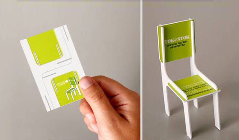 کارت ویزیت خاص - کارت ویزیت صندلی اسباب بازی