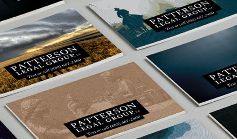 کارت ویزیت وکالت - برای پس زمینهی خود یک تصویر کامل با قاب اضافه کنید