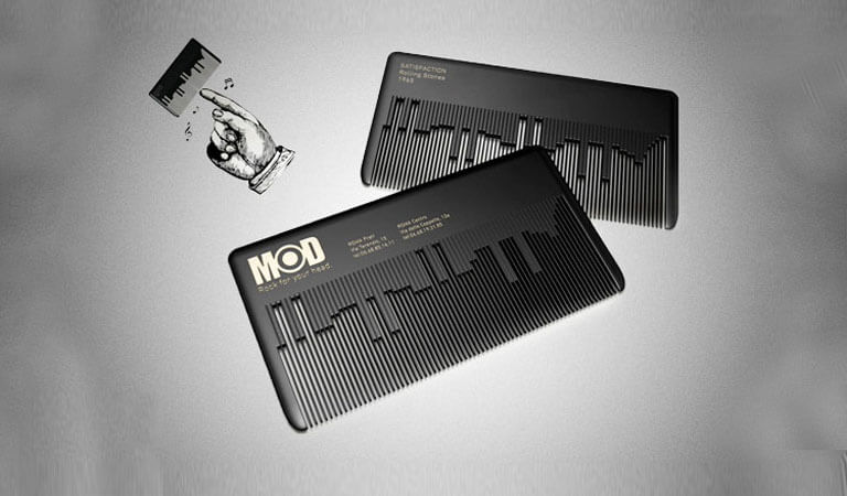 کارت ویزیت خاص - کارت ویزیت با تم راک‌کلاسیک