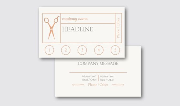 کارت ویزیت آرایشگاه مردانه - اضافه کردن یک هدف برای ارزش گذارب