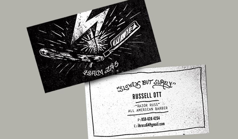 کارت ویزیت آرایشگاه مردانه - کارت آرایشگر