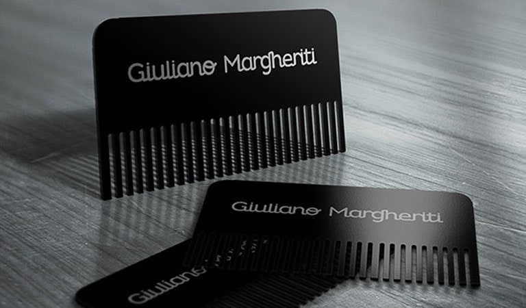 کارت ویزیت آرایشگاه مردانه - کارت شانه