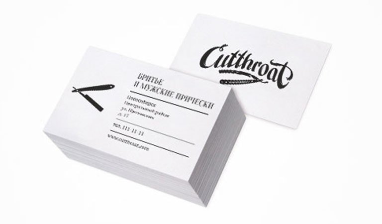 کارت ویزیت آرایشگاه مردانه - کاتروت