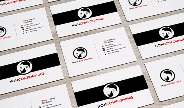 کارت ویزیت آرایشگاه مردانه - عدم تطابق