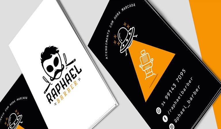 کارت ویزیت آرایشگاه مردانه - رافائل