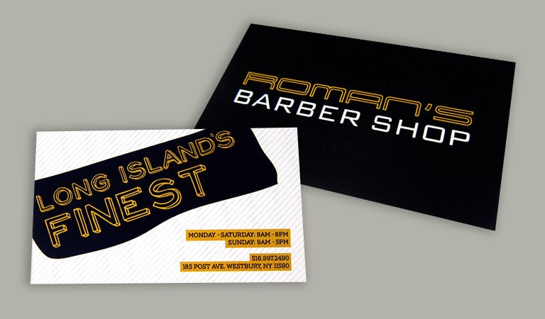 کارت ویزیت آرایشگاه مردانه - رومی