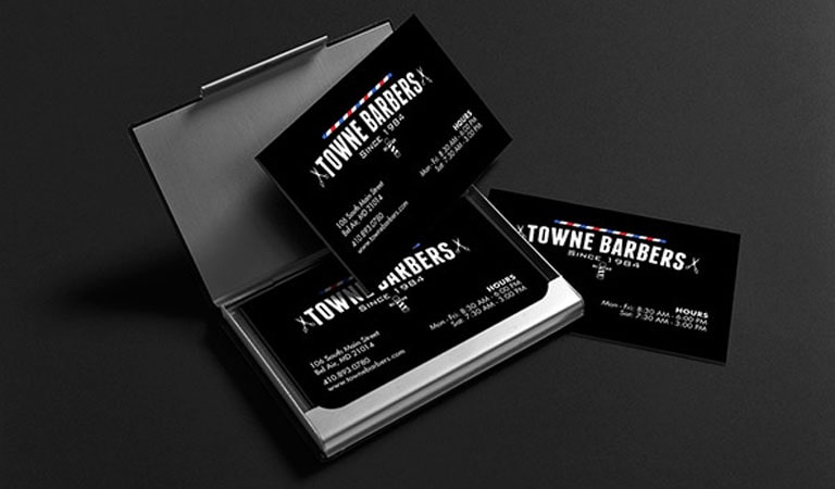 کارت ویزیت آرایشگاه مردانه - آرایشگران تاون