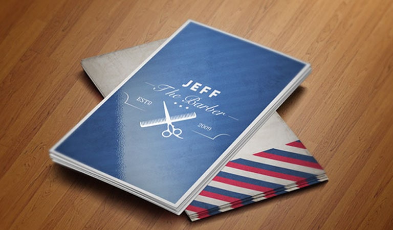 کارت ویزیت آرایشگاه مردانه - آرایشگر سبک وینتج