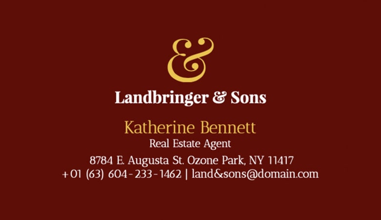 کارت ویزیت املاک - کارت ویزیت کارگزار