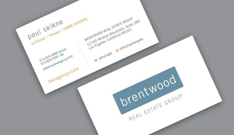 کارت ویزیت املاک - برنت وود