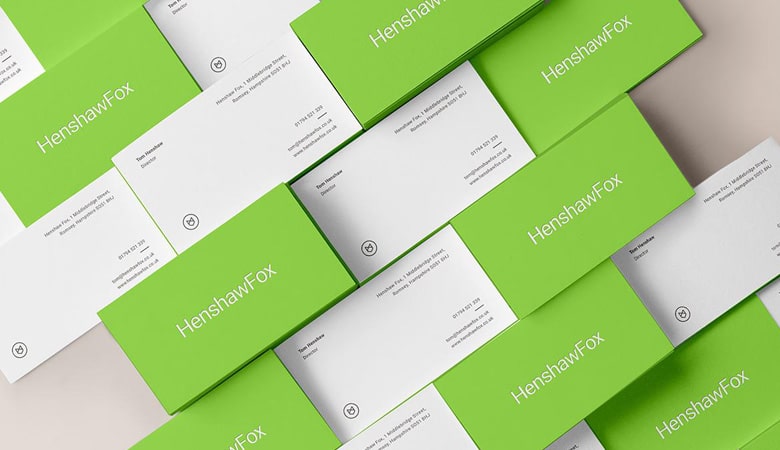 کارت ویزیت املاک - هنشاو فاکس