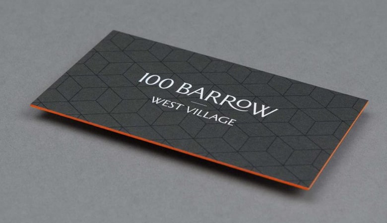 کارت ویزیت املاک - ۱۰۰ بارو استریک