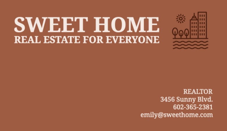 کارت ویزیت املاک - کارت ویزیت برای نمایندگان املاک