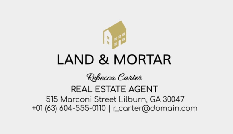 کارت ویزیت املاک - کارت ویزیت مخصوص سرمایهگذار در املاک