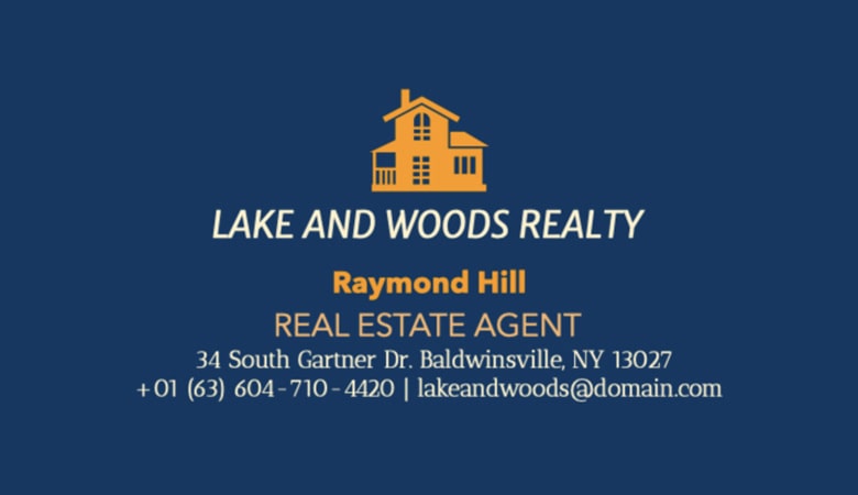 کارت ویزیت املاک - کارت ویزیت برای بنگاه حرفهای جستجوی خانه