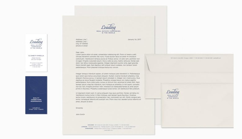 کارت ویزیت املاک - کارت ویزیت شرکتهای املاک پیشرو در جهان