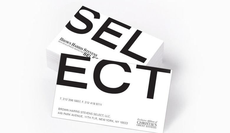 کارت ویزیت املاک - املاک براون هریس استیونز
