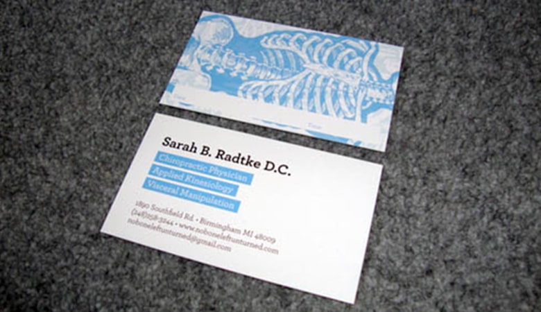 کارت ویزیت پزشکی - کارت ویزیت سارا رادتکه