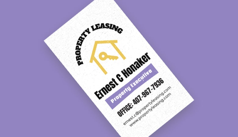 کارت ویزیت املاک - کارت ویزیت تجاری برای بنگاه