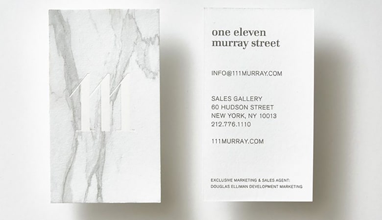 کارت ویزیت املاک - کارت ویزیت وان اِلِون موری استریت