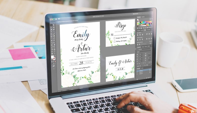 طراحی کارت دعوت - زود شروع به طراحی کنید