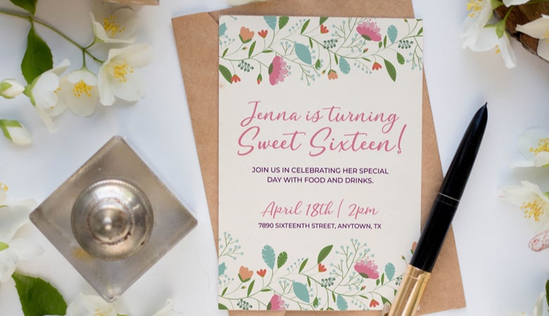 طراحی کارت دعوت - به چند قلم کلاسیک پایبند باشید