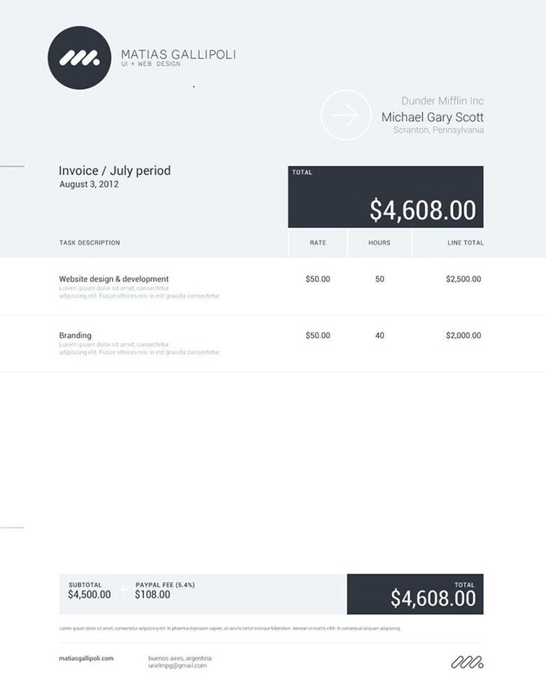 پالت رنگی کوچک، نتایج بزرگ طراحی فاکتور فروش - پالت رنگی کوچک، نتایج بزرگ