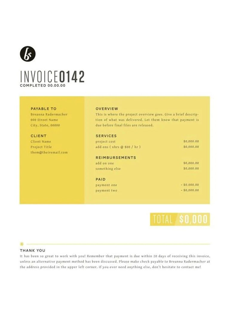 جدول را در ابتدا قرار دهید طراحی فاکتور فروش - جدول را در ابتدا قرار دهید