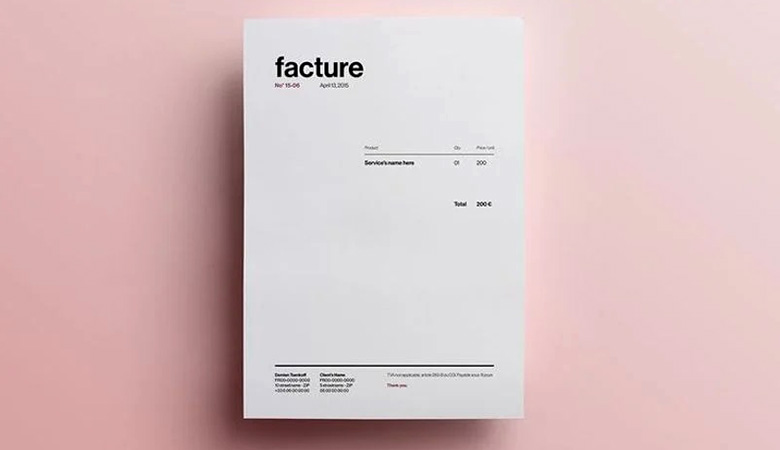 عقب بکشید طراحی فاکتور فروش - عقب بکشید