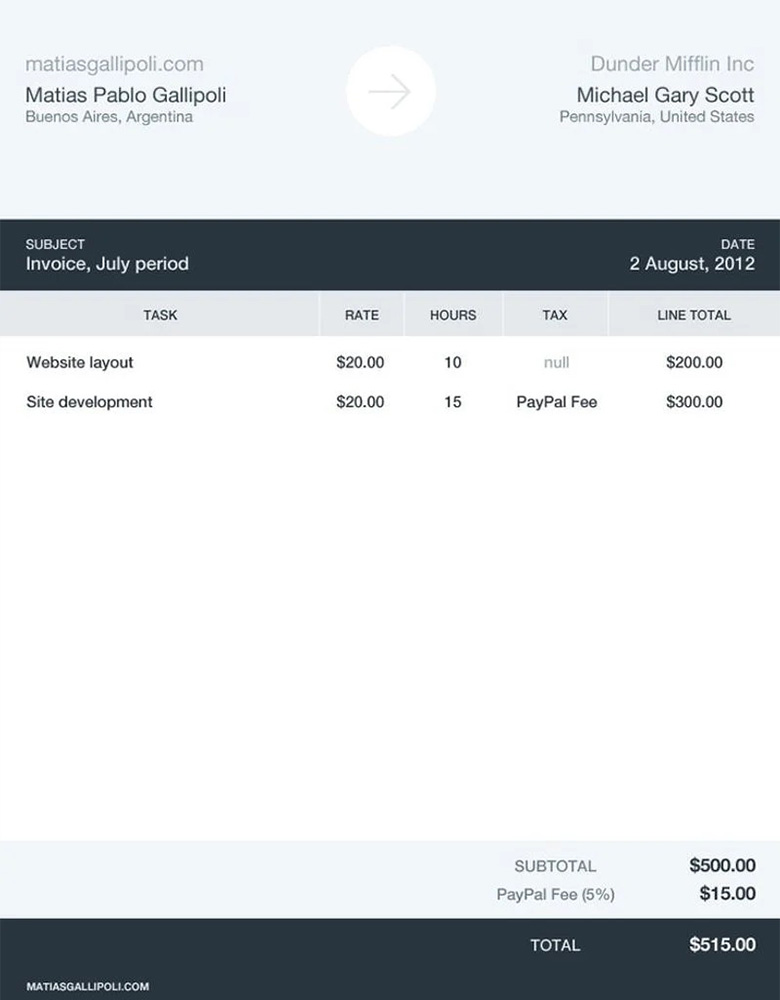 نوارهای رنگی طراحی فاکتور فروش - نوارهای رنگی