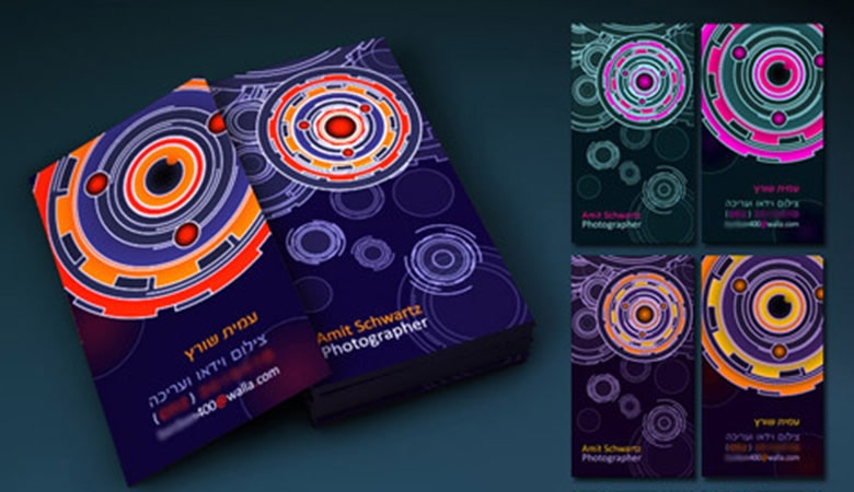 کارت ویزیت عکاسی - عکاسی رنگارنگ