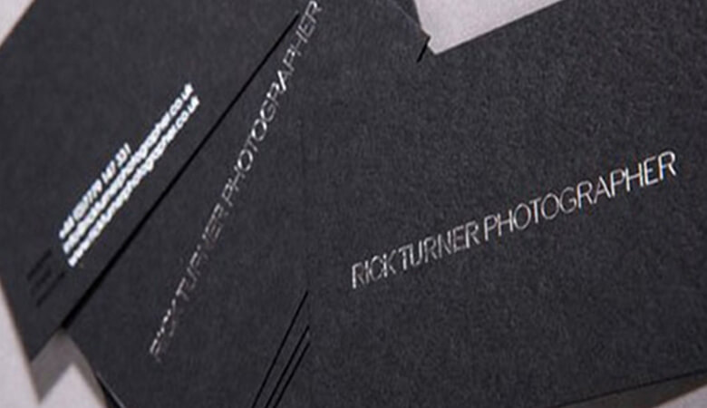 کارت ویزیت عکاسی - فویل نقره‌ای ظریف