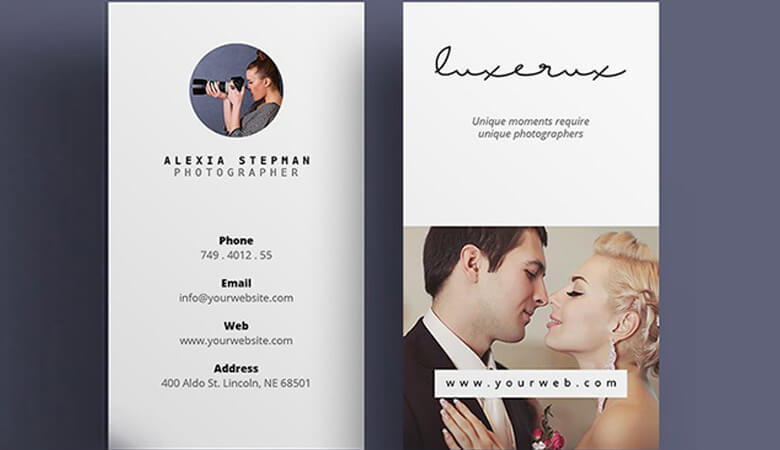  کارت ویزیت عکاسی - رویداد محور