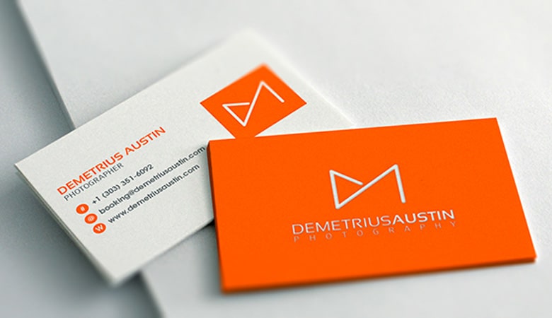 کارت ویزیت عکاسی - رنگ چشم نواز