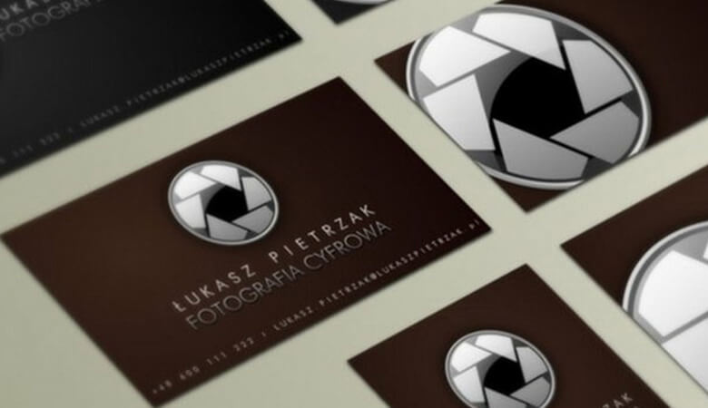 کارت ویزیت عکاسی - شاتر لنز