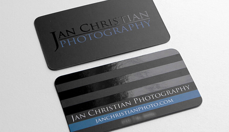 کارت ویزیت عکاسی - طرح Spot Varnish