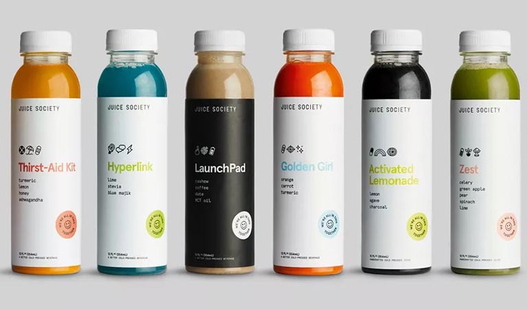 انجمن آبمیوه (Juice Society)-طراحی بسته بندی