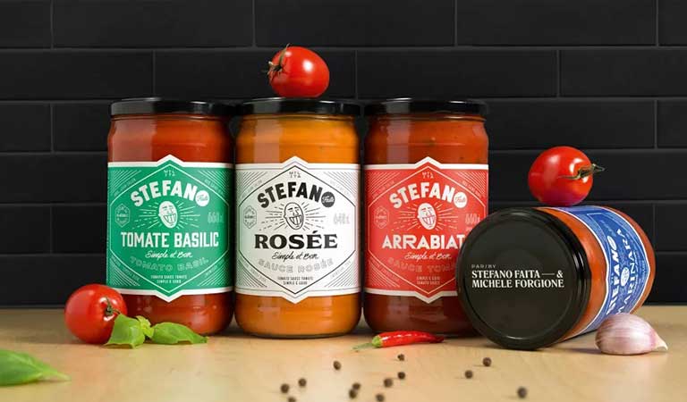 سس های استفانو (Stefano Sauces)-طراحی بسته بندی