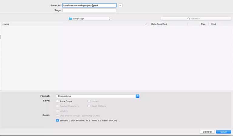 ذخیره کارت ویزیت - طراحی کارت ویزیت با فتوشاپ