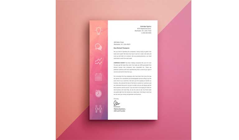 از شیب رنگ در سر صفحه یا ستون فقرات خود استفاده کنید - طراحی آنلاین سربرگ