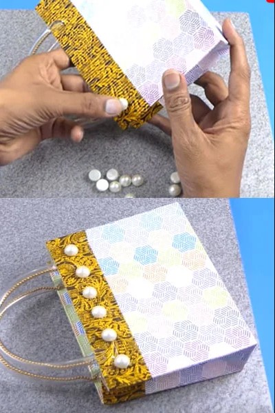 مرحله هشتم ساخت ساک دستی