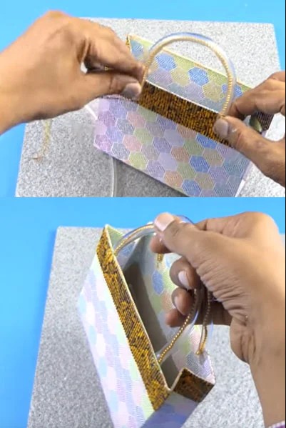 مرحله هفتم ساخت ساک دستی