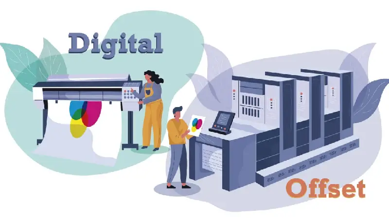 چاپ افست در مقابل چاپ دیجیتال